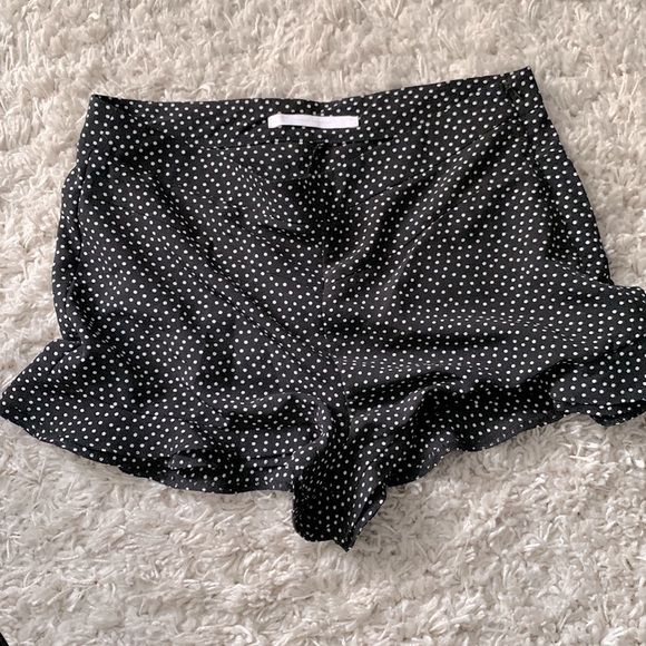 2 skirts and/or shorts per $20. NWOT ZARA Trf polka dot shorts with ruffles. - Picture 1 of 3